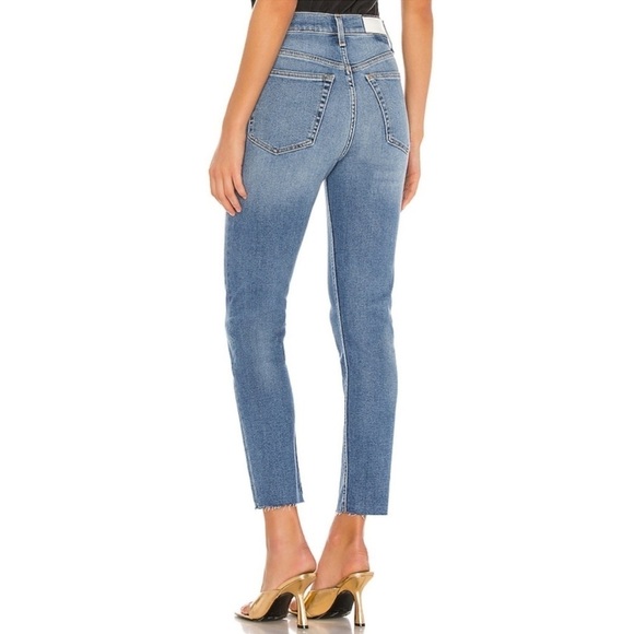 Re/Done High Rise Ankle Crop In Light 22 - Picture 3 of 10